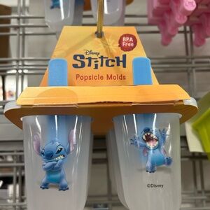 Disney Stitch Blue and Orange Popsicle Molds